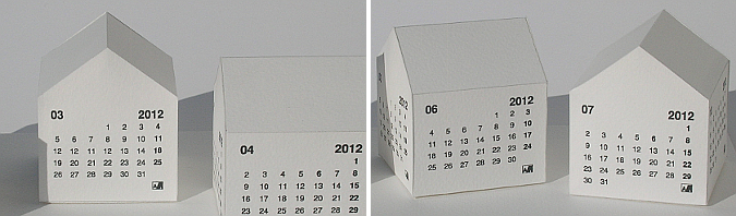 la casa de los días, calendario 2012 - the house of the days, 2012 calendar