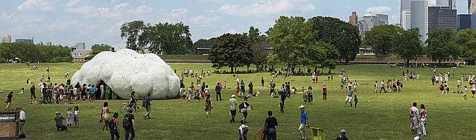 The Head in the clouds pavilion